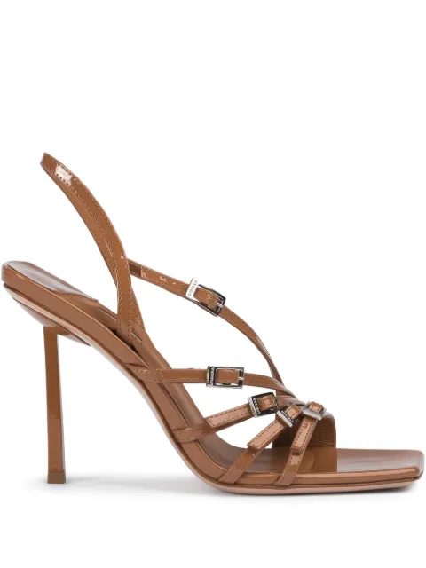 Le Silla 95mm Scarlet sandals Brown 4388D090BXPPKAB
