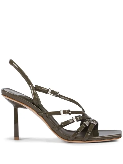 Le Silla 95mm Scarlet sandals Green 4388D080BXPPKAB