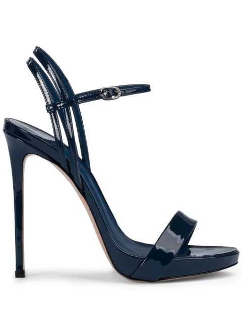 Le Silla 120mm Gwen sandals Blue 8603M100R1PPKAB