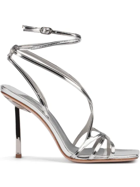 Le Silla 95mm Belen sandals Silver 4311D090BXPPMRA
