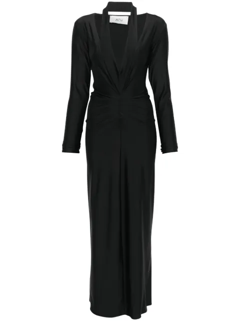 Atu Body Couture V-neck maxi dress Black AT25034
