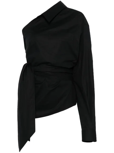 Moschino asymmetric shirt Black A02110531