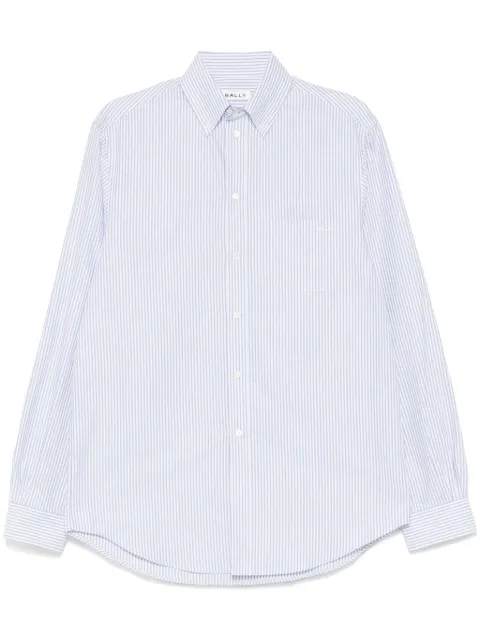 Bally cotton long-sleeves shirt Blue M5BAD25FCO344