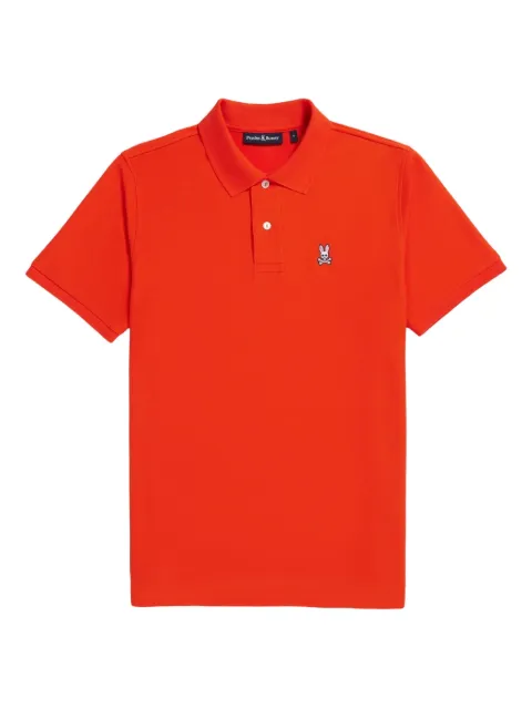 Psycho Bunny piqué-weave polo shirt Orange B6K001CRPCTGT
