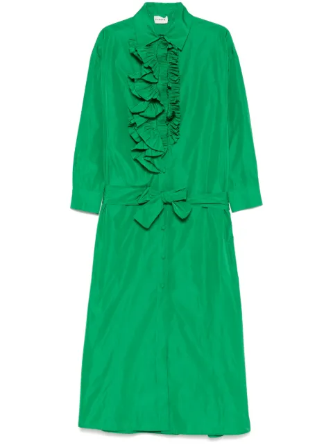 P.A.R.O.S.H. Pimpy maxi dress Green PIMPYD726014