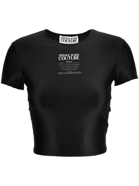 Versace Jeans Couture logo-print T-shirt Black 78HAH6A2J0223