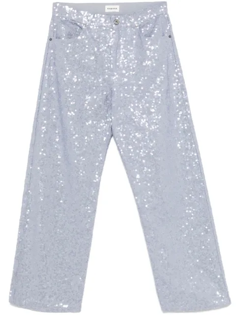 P.A.R.O.S.H. sequined trousers Blue D230751GENERATION