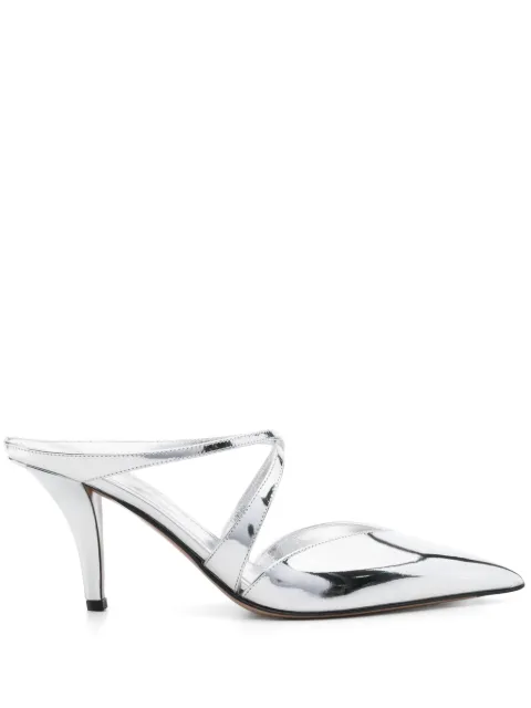 Paris Texas 85mm Laila mules Silver PX1515XNPMR