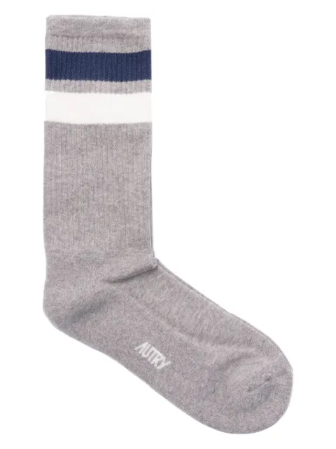 Autry stripe-detail socks Grey SOPUE9SZ