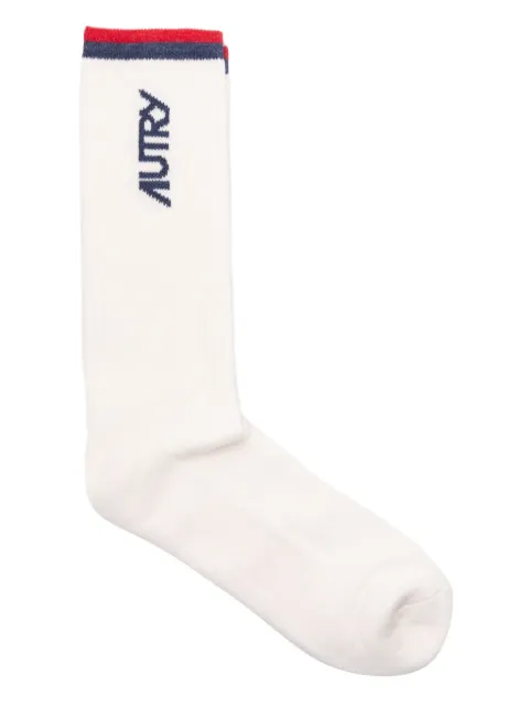 Autry logo-intarsia socks White SOPUE8FS