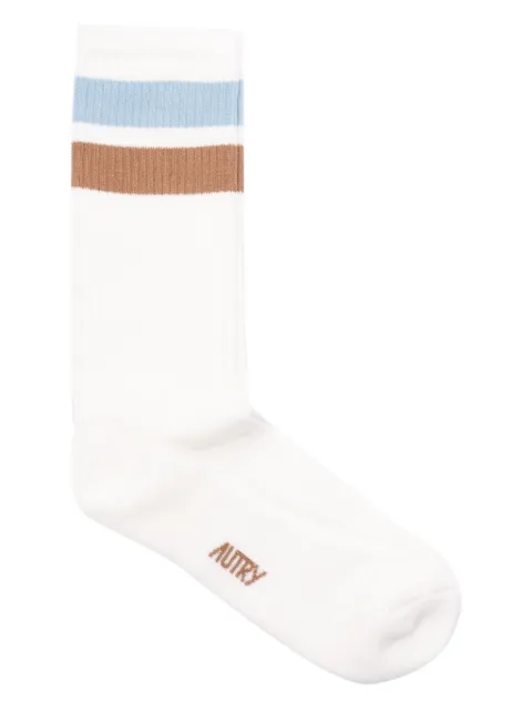 Autry stripe-detail socks White SOPUE9S1