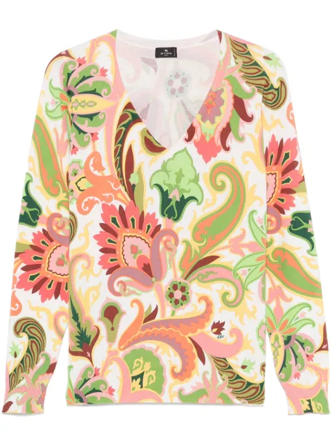 ETRO paisley top Green WRKE0024AV560