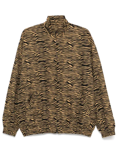 Yuiki Shimoji tiger-stripes jacket Black YS00116