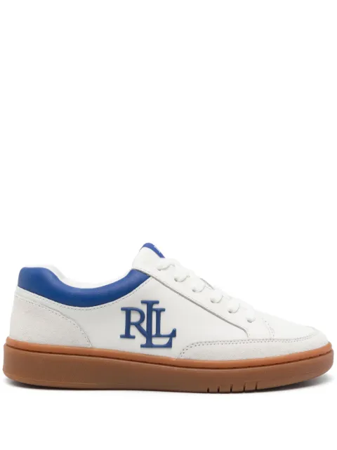 Lauren Ralph Lauren embossed-logo sneakers White 802959240