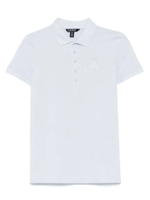 Lauren Ralph Lauren logo-embroidered polo top Blue 200966129001