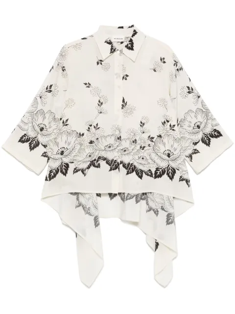 P.A.R.O.S.H. floral-print shirt Neutrals D381224STEVEN