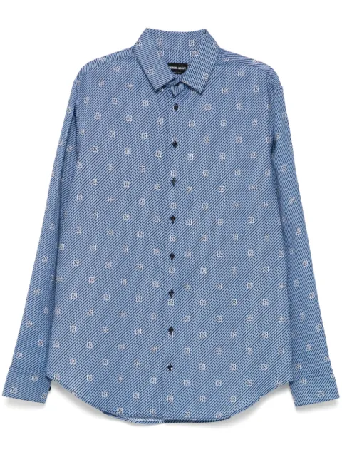 Giorgio Armani printed shirt Blue GM000080TE14684MB058