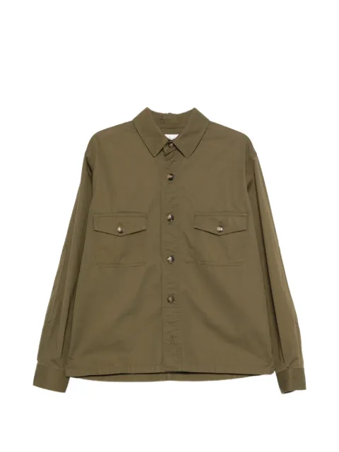 Saint Laurent cotton shirt jacket Green 816396Y03JC