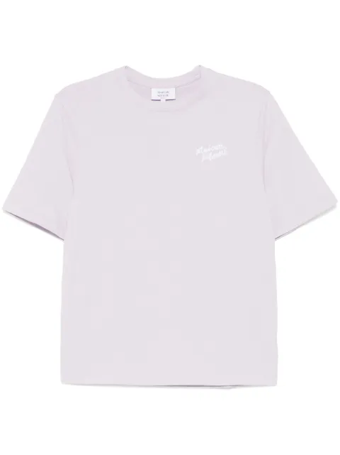 Maison Kitsuné handwriting comfort T-shirt Purple MW00126KJ0119