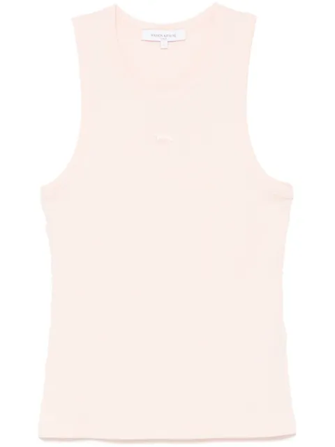 Maison Kitsuné Baby Fox ribbed tank top Pink OW00604KJ0134