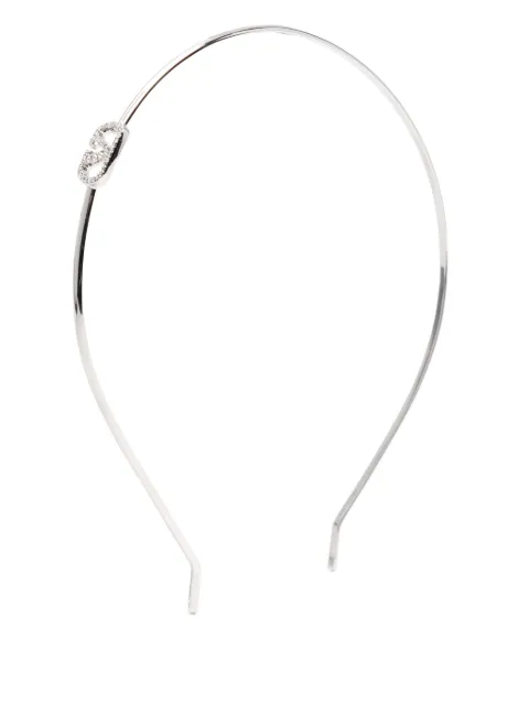 Valentino Garavani VLogo Signature head band Silver WJ0X61YCW