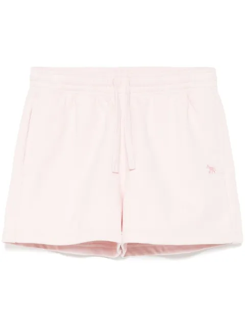 Maison Kitsuné baby fox-patch sweatshorts Pink MW01113KM0325