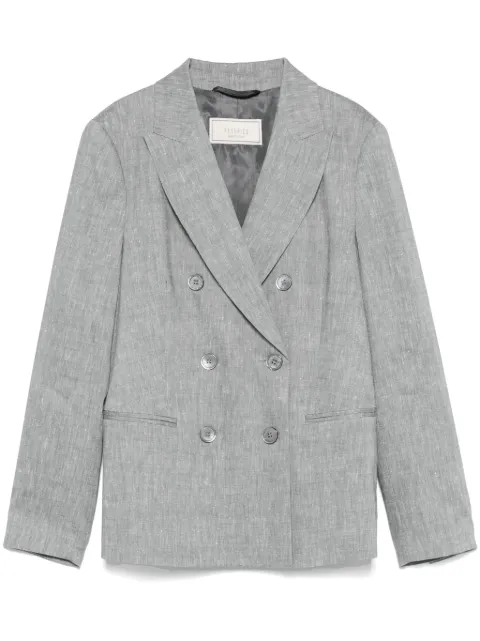Peserico peak-lapels blazer Grey S0190105814