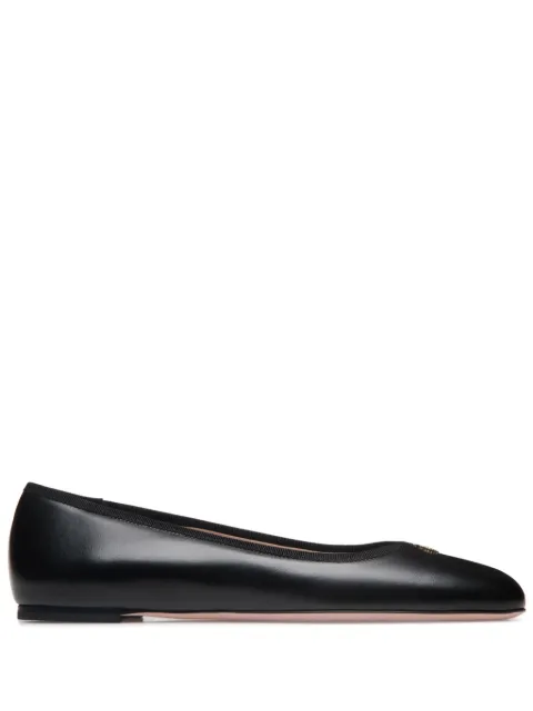 Bally leather ballet flats Black WA051DVT183