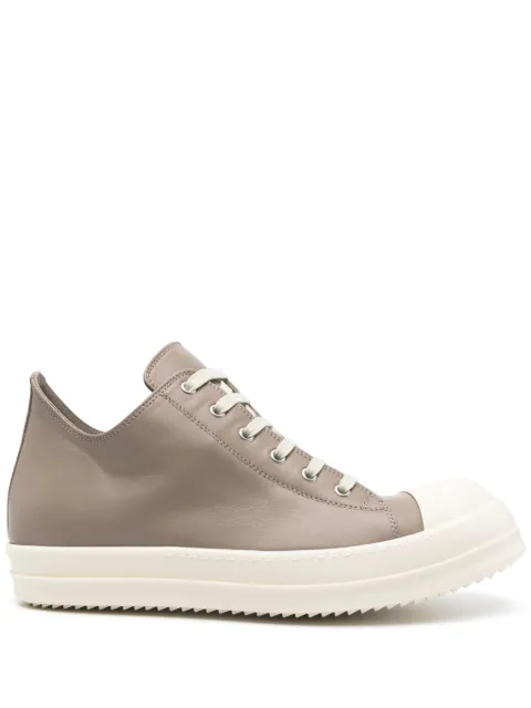 Rick Owens leather sneakers Neutrals RU01E5891LCO