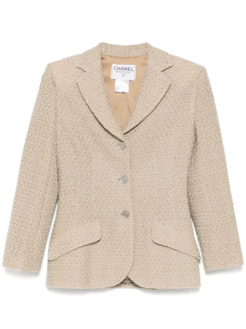 CHANEL Pre-Owned 1998 single-breasted jacket Neutrals 98PP10862V06481M0833