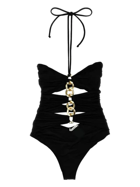 Elisabetta Franchi Chain swimsuit Black CS72B51E2