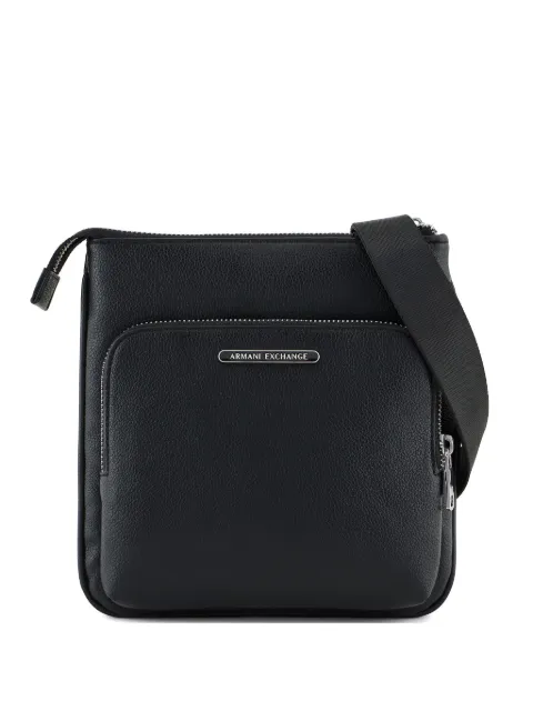 Armani Exchange logo-plaque messenger bag Black XM000846AF12134
