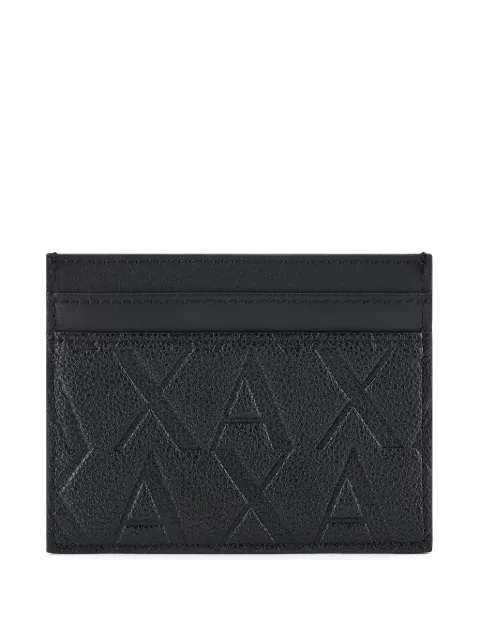 Armani Exchange logo-debossed cardholder Black XM000880AF12133