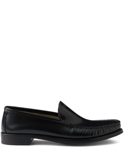 Prada brushed leather loafers Black 1D991NFA020P39