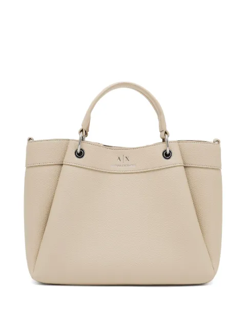 Armani Exchange logo-stamp tote bag Neutrals 942911CC783