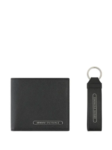 Armani Exchange logo-plaque wallet Black XM001275AF12702