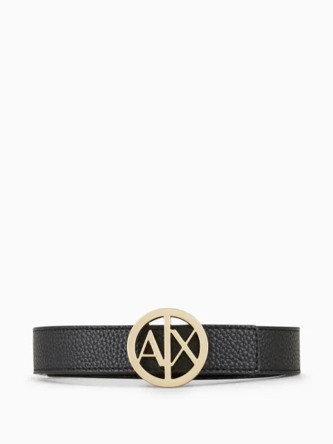Armani Exchange logo-plaque belt Black 9411180A877