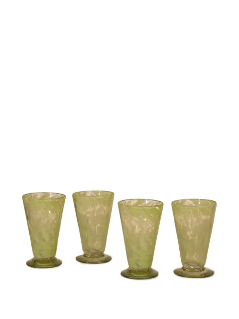 Soho Home Purton Highball glasses (set of four) Green 72797750