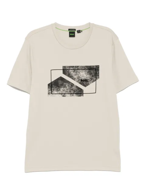 BOSS graphic-printed t-shirt Neutrals 50525219