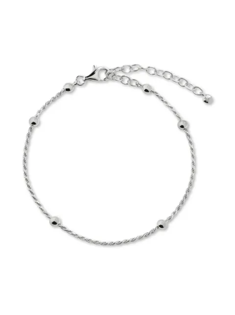Monica Vinader beaded rope-chain bracelet Silver SSBLBRSCNON