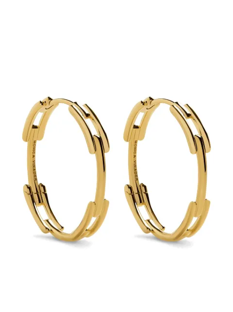 Monica Vinader medium Link earrings Gold GPEACHANNON