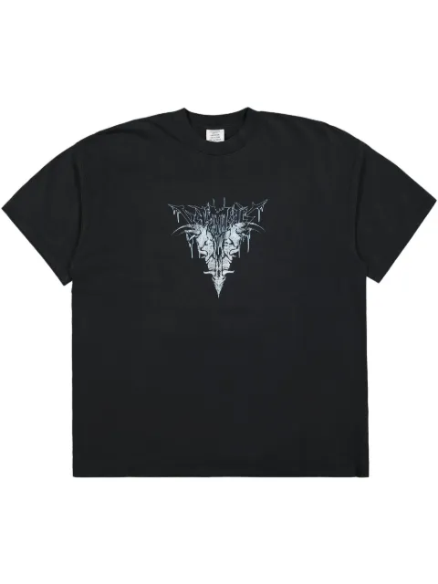 VETEMENTS Bone V T-shirt Black UA66TR670B