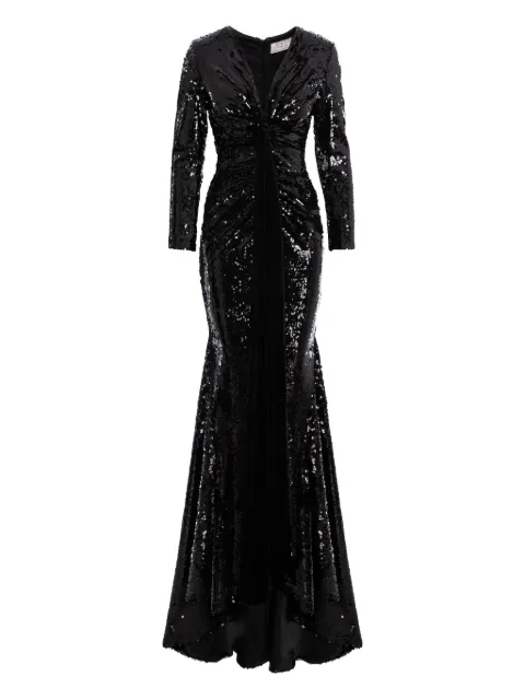V:PM ATELIER Athena maxi dress Black AHEVPMB