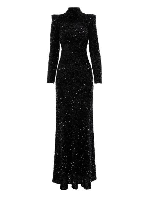 V:PM ATELIER Sabrina maxi dress Black SNAVPMB