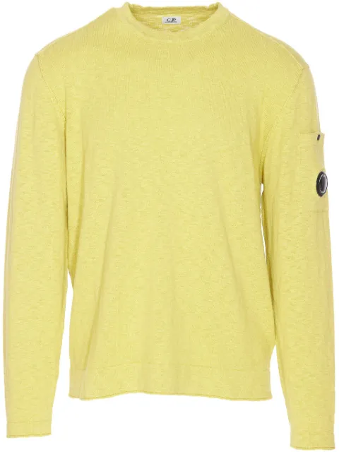 C.P. Company logo sweater Yellow 18CMKN302A110373A