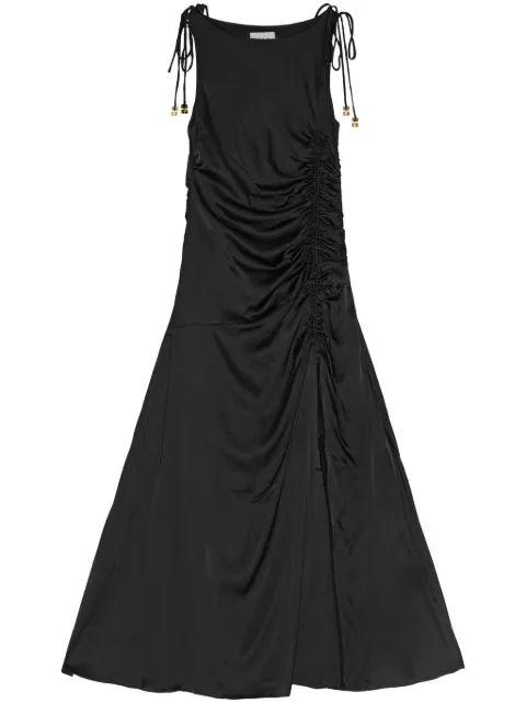 GANNI draped dress Black W0381