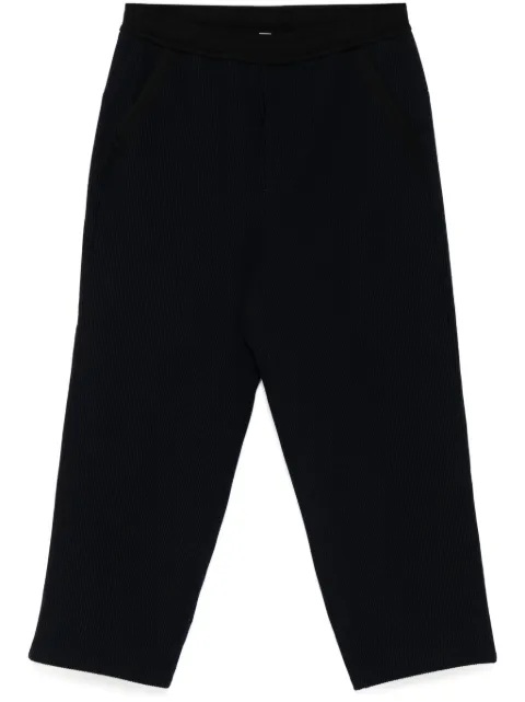 CFCL soft hypha straight-leg trousers Black CF009KF033