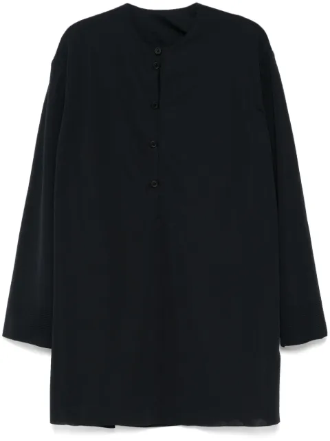 CFCL high gauge Milan loop buttoned T-shirt Black CF009KN118