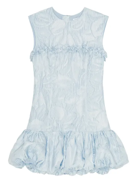 GANNI cloqué corset mini dress Blue W0751