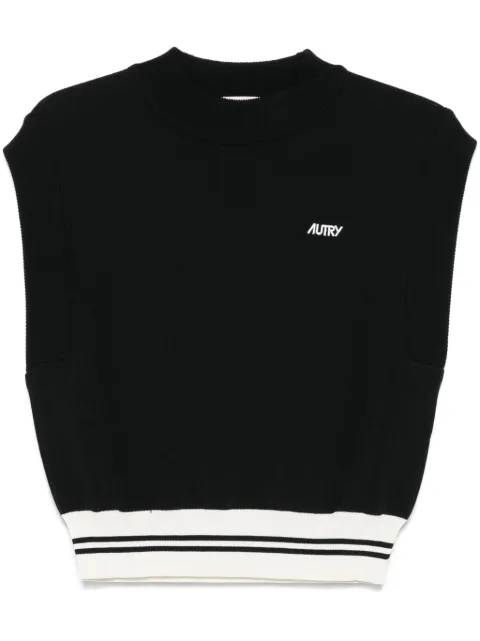 Autry crew-neck vest Black VEPWC1KK